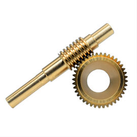 C36000 Brass Custom Worm Gear Parts 2 Lead 0.8 Module AGMA 7