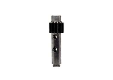 T13  M0.5 Miniature Pinion Gear Shaft S45C 7.5mm Outside Diameter RoHS Approved