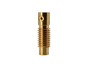 2 Teeth Small Brass Worm Gear 12.6mm Outside Diameter  RoHS Certification