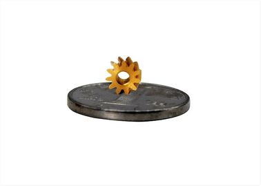 M0.3 Helical Drive Gear T11 AGMA Class 10 Levels Brass Alloy