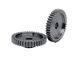 Customized 41T Worm And Spur Gear 1.0 Module Black 20CrMnTi Material
